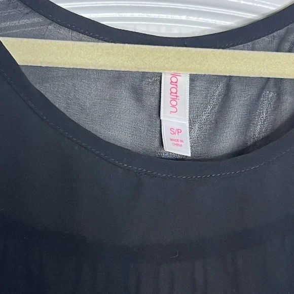 Xhilaration Black Sheer Blouse - Picture 3 of 4